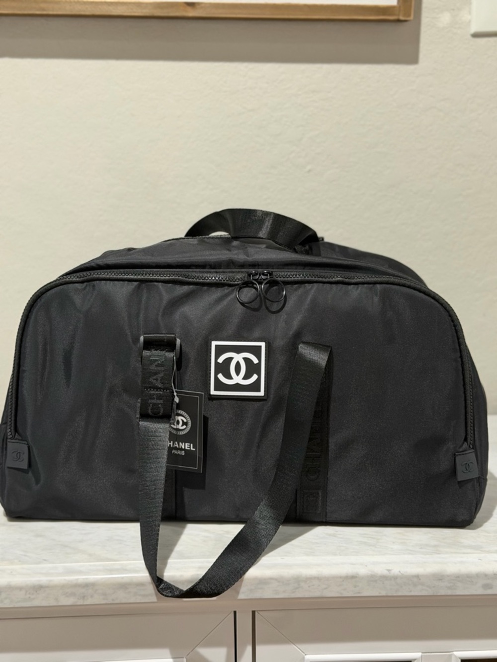 GWP Black Logo Travel Duffle Bag